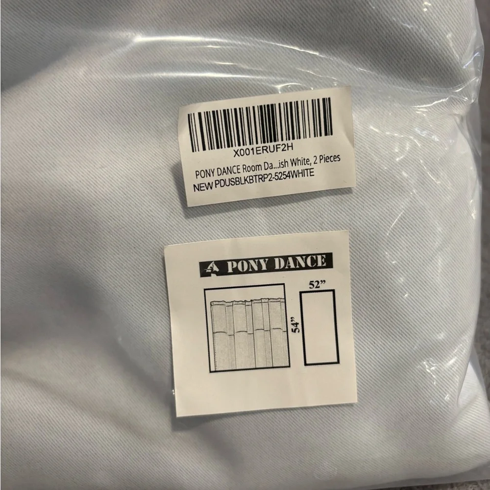 Room Darkening Curtains-Thermal‎ Insulated 52”W x 54”L, Greyish White, 2 Pieces
